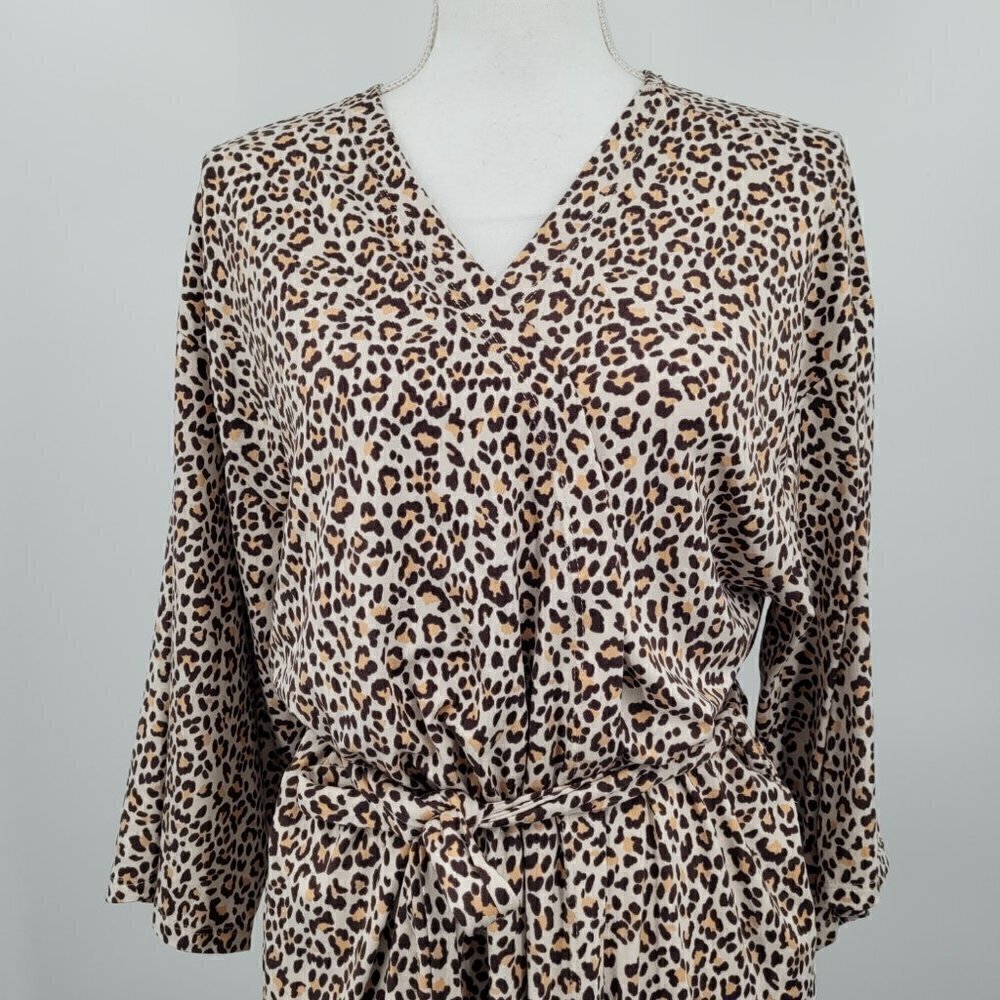Flora Nikrooz Cora Leopard Print Robe - Picture 3 of 12